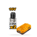 INGCO Cordless Drill 16V 60Nm + 2 Battery + 11 Pcs Cleaning Brush - P1C4 - COSLI240786