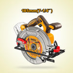 INGCO Cordless 20V Circular Saw 7.25" + Brad Nailer 35mm + 2 Batteries - P1C2 - COSLI240866