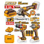 INGCO Cordless 3 PCs Combo Kit - COSLI241291