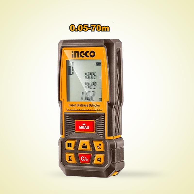 INGCO Cordless Drill 20V 76Nm + 2 Batteries + Laser Level 35m + Distance Detector 70m - COSLI250511