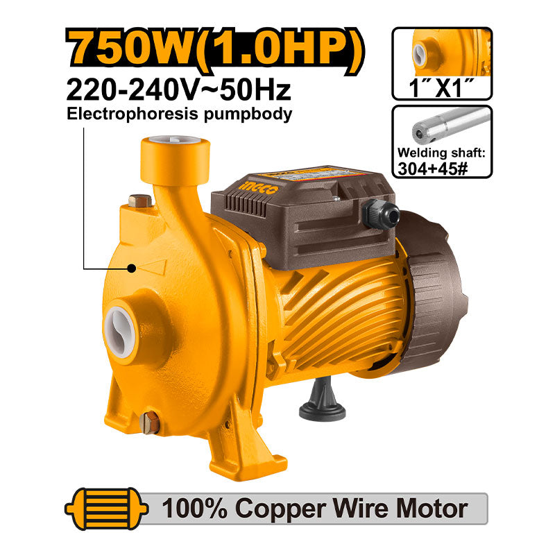 INGCO Centrifugal 750W Water Pump - CPM75068