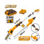 INGCO Cordless Pole Saw with Pole Hedge Trimmer - CPTS201681