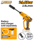 INGCO 24.8 Bar Cordless Pressure Washer - CPWLI2036