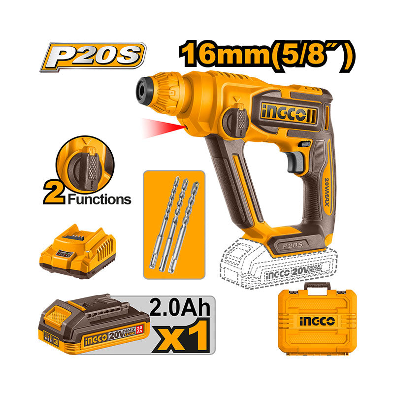 INGCO Cordless Rotary Hammer - CRHLI201681