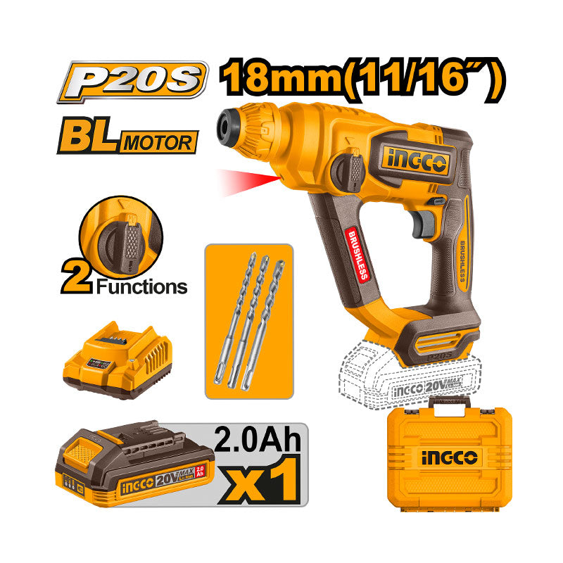 INGCO Cordless Rotary Hammer - CRHLI201881