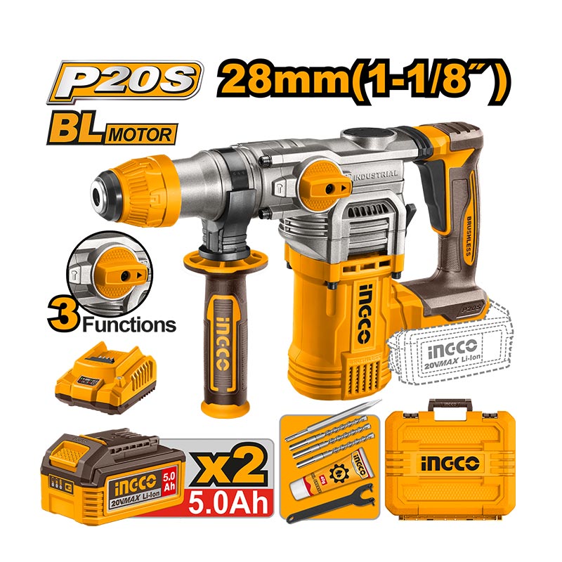 INGCO Cordless Rotary Hammer - CRHLI202885