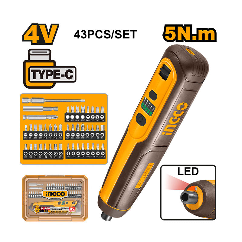 INGCO Cordless Screwdriver - CSDLI04062