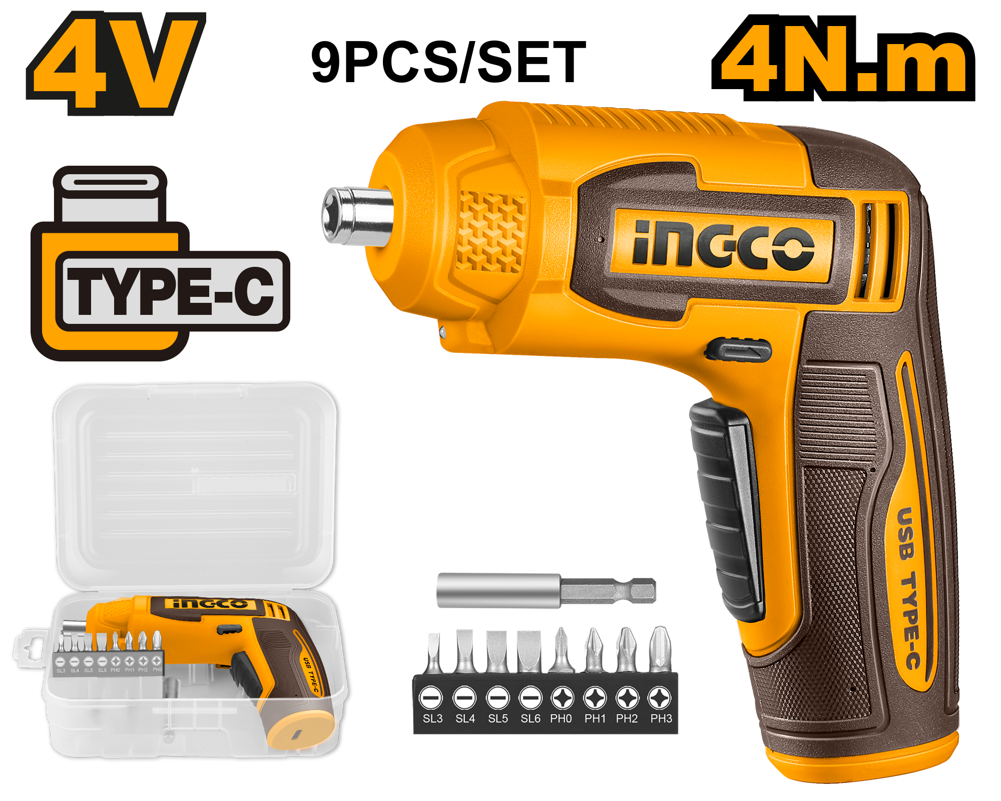 INGCO Cordless Screwdriver - CSDLI0458 Main image