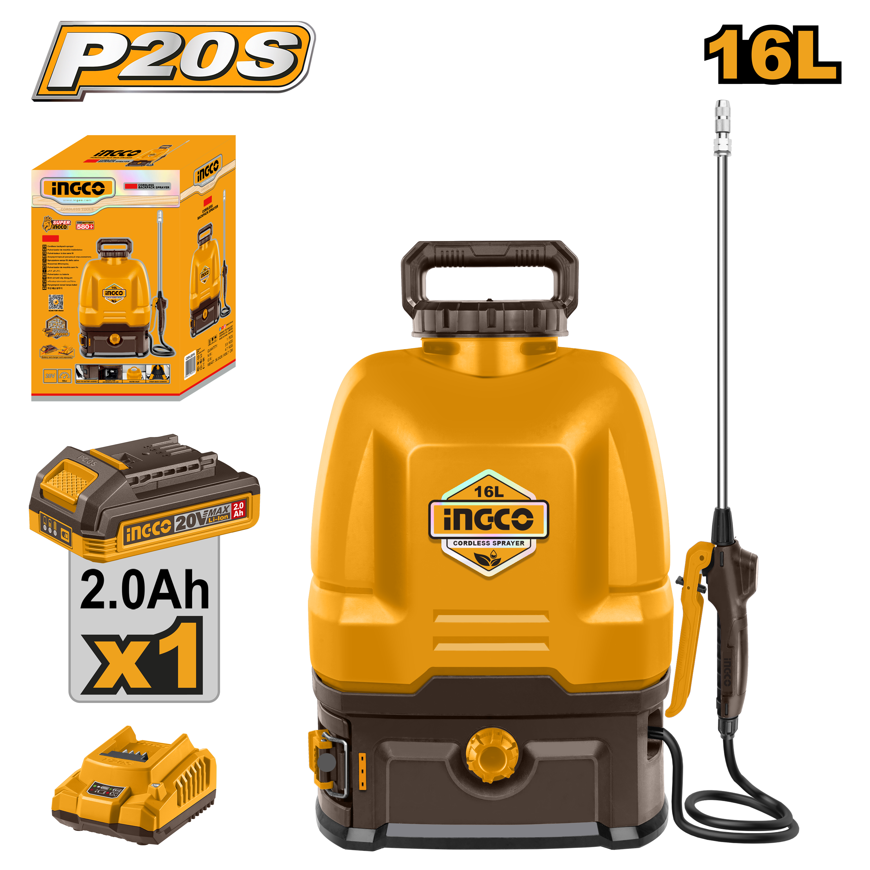 INGCO Cordless Sprayer - CSPLI20162