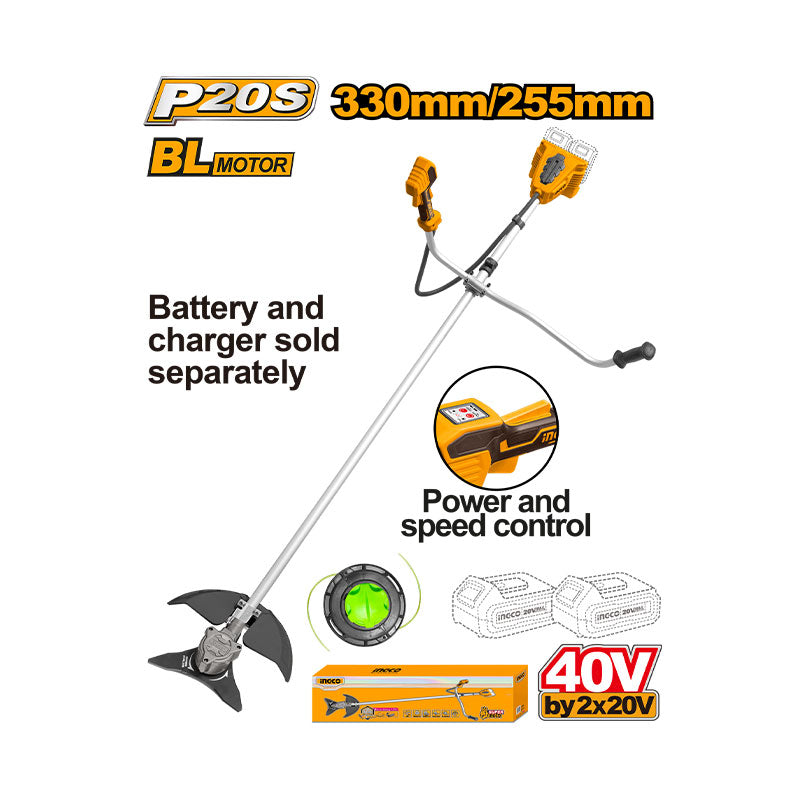 INGCO Cordless String Trimmer and Brush Cutter - CSTLI20018