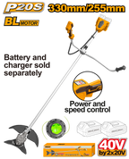 INGCO Cordless String Trimmer and Brush Cutter - CSTLI20018
