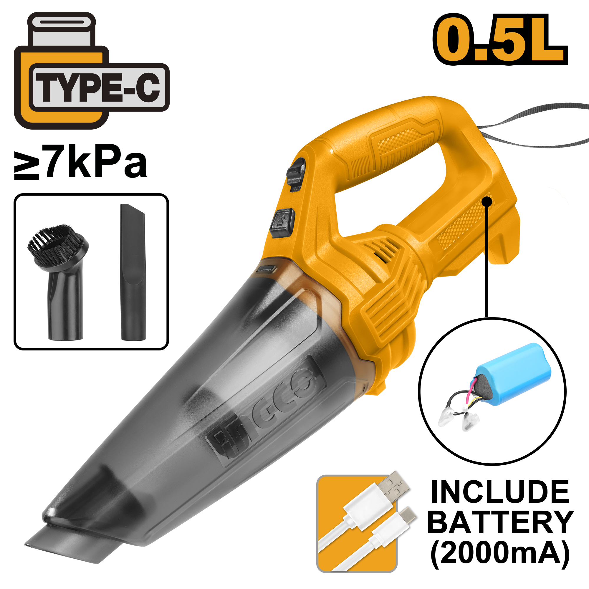 INGCO Cordless Vacuum Cleaner - CVLI2026 Main image