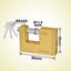 INGCO 90MM Heavy Duty Brass Block Padlock - DBBPL0902