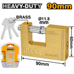INGCO 90MM Heavy Duty Brass Block Padlock - DBBPL0902