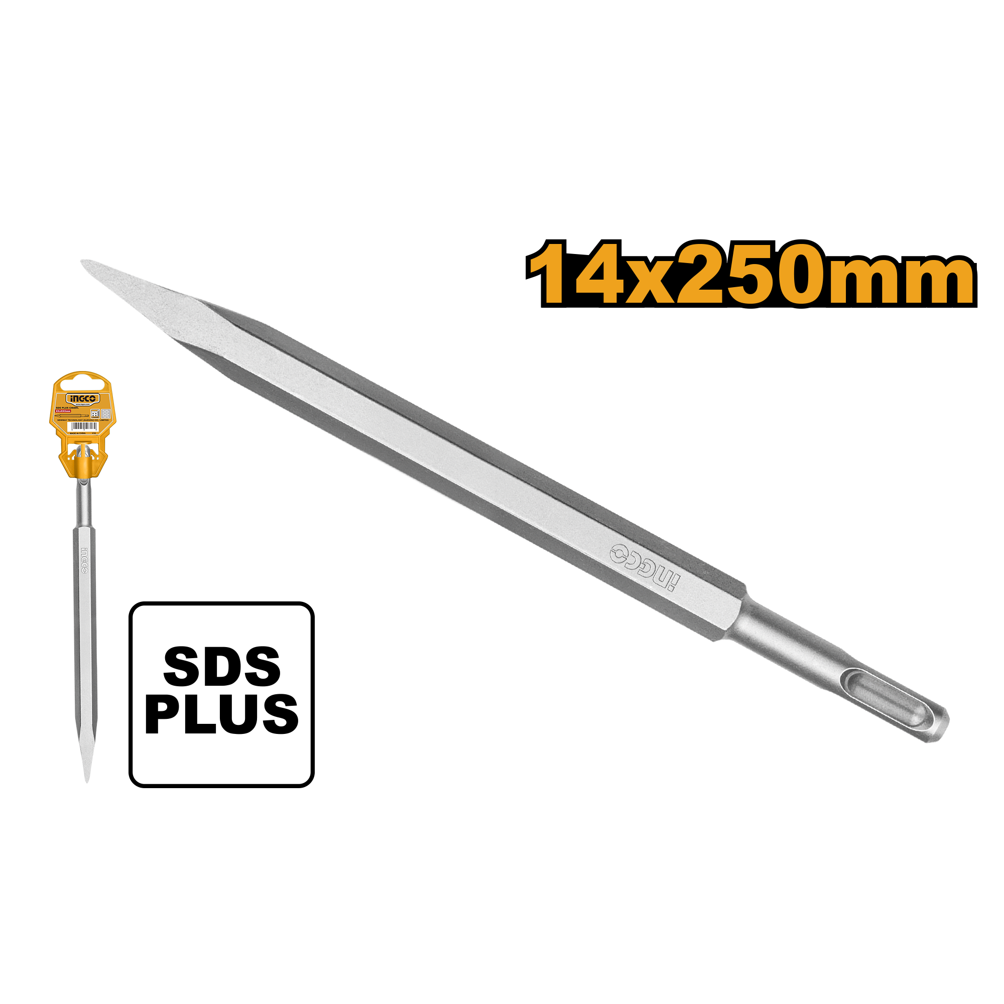 INGCO 14x250MM SDS Plus Chisel - DBC0112501