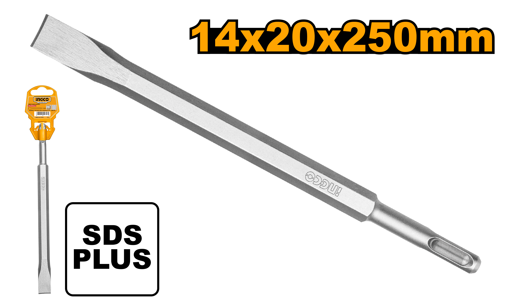 INGCO 14x20x250MM SDS Plus Chisel - DBC0122501 Main image