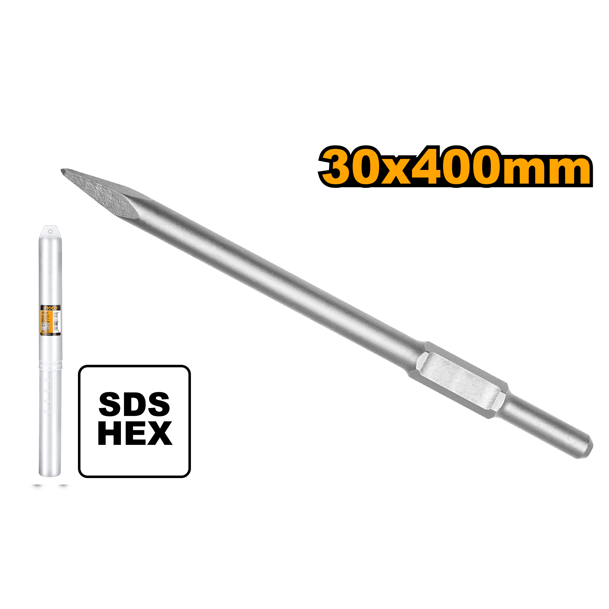 INGCO 30x400MM Hex Chisel - DBC03340011 Main image