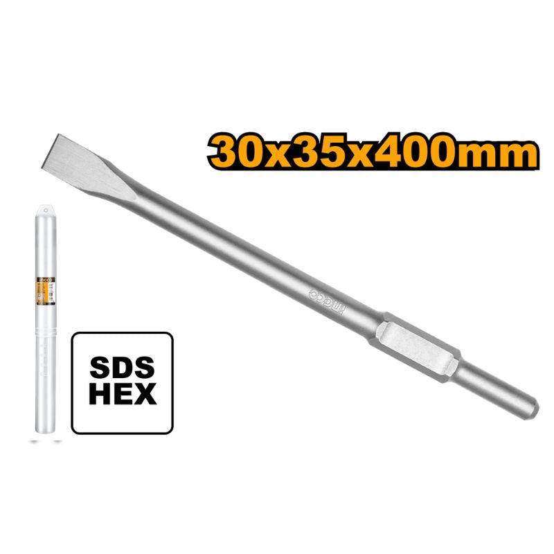 INGCO 30x35x400MM Hex Chisel - DBC03440012