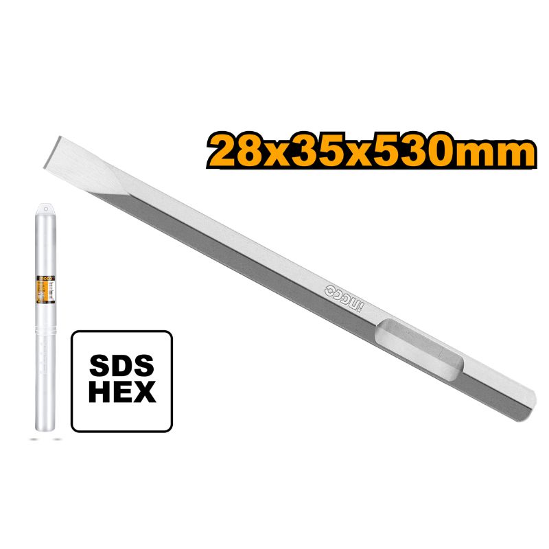 INGCO 28x35x530MM Hex Chisel - DBC04352012