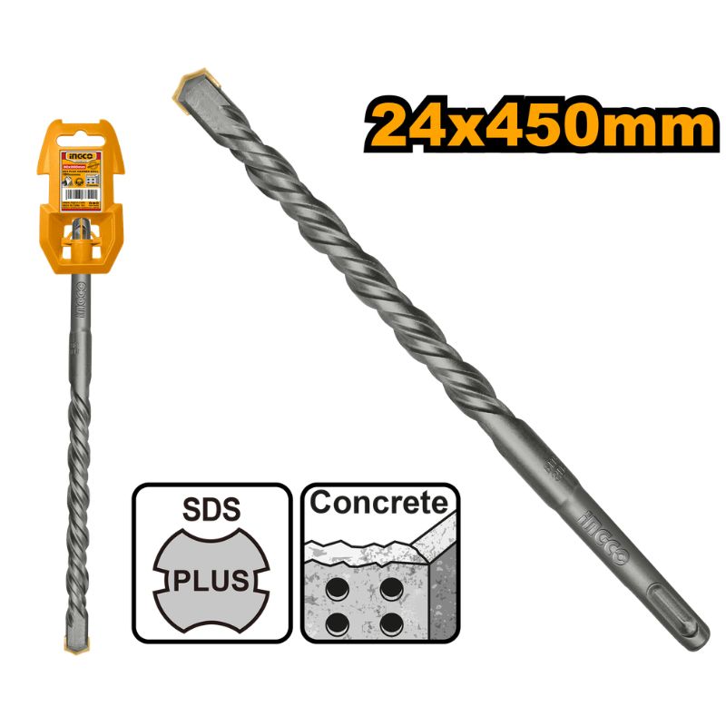 INGCO 24x450MM SDS Plus Hammer Drill - DBH1212404