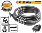 INGCO 4 Digit Combination Bicycle Lock (with Lock Frame) - DBK21012