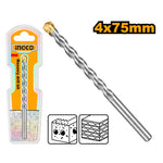 INGCO 4x75MM Masonry Drill Bit - DBM2110475