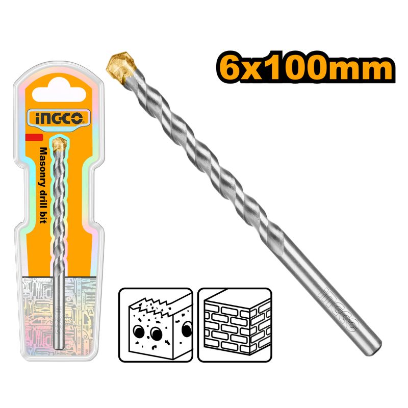 INGCO 6x100MM Masonry Drill Bit - DBM2110610
