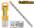 INGCO 6x100MM Masonry Drill Bit - DBM2110610