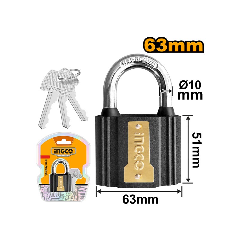 INGCO 63MM Iron Padlock - DIPL0601