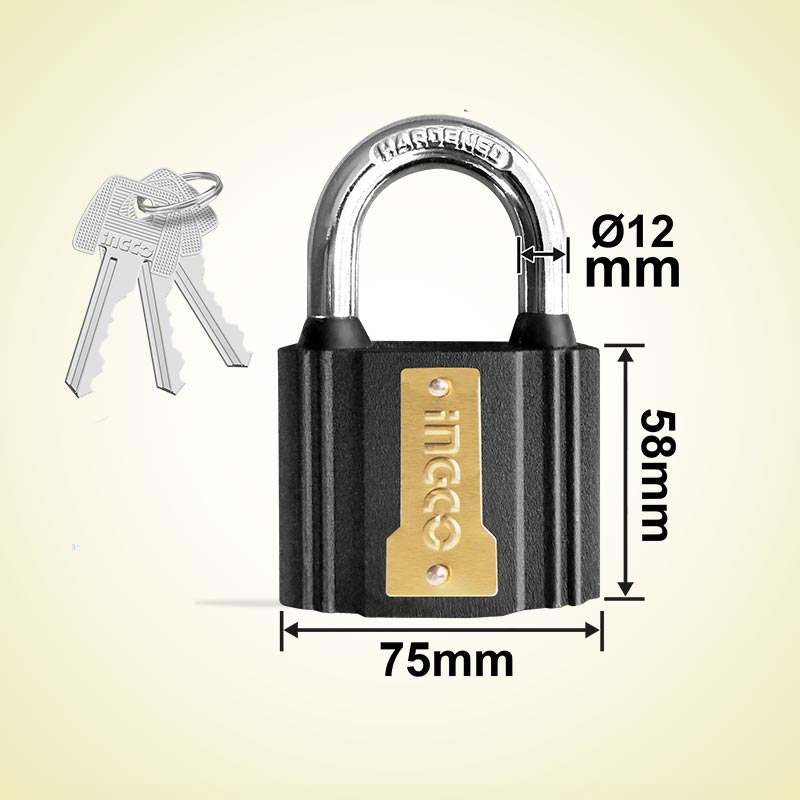 INGCO 75MM Iron Padlock - DIPL0701