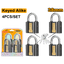 INGCO 4 Pcs Key-Alike Iron Padlock Set 38mm - C24 - DIPLK4382