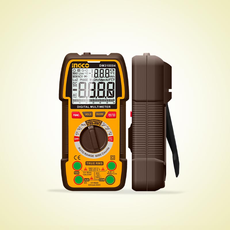Multimeter Inco INGCO 6000 Counts Auto Range, 1000V Digital Multimeter – HomeCart
