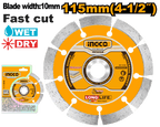 INGCO 115MM (4-1/2') Dry Diamond Disc - DMD011152