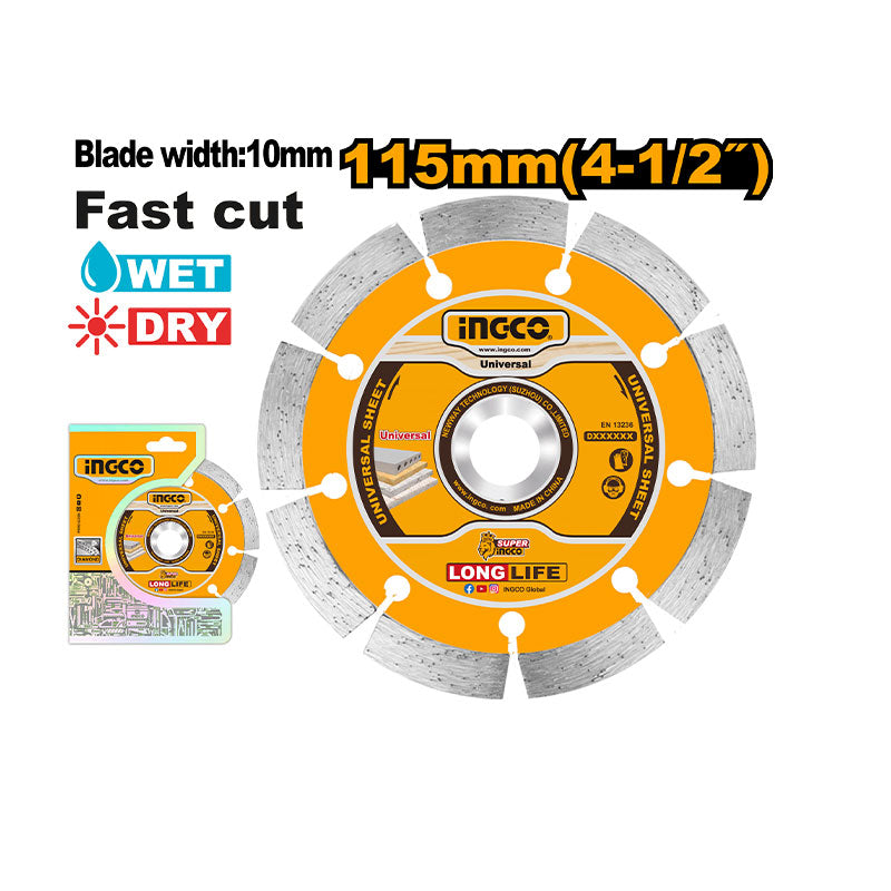 INGCO 115MM (4-1/2') Dry Diamond Disc - DMD011152