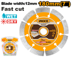 INGCO 180MM (7") Dry Diamond Disc - DMD0118013