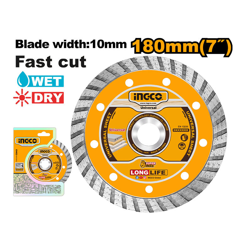 INGCO 180MM (7") Turbo Diamond Disc - DMD031802