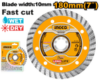 INGCO 180MM (7") Turbo Diamond Disc - DMD031802