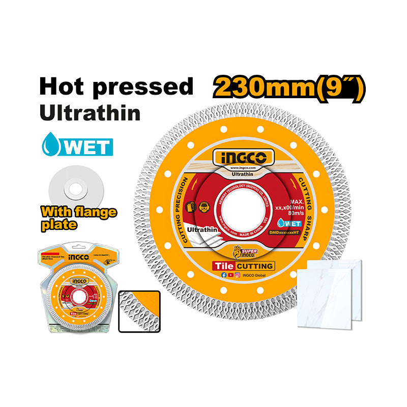 INGCO 230MM (9") Ultrathin diamond Disc (Mesh rim) - DMD082301HT