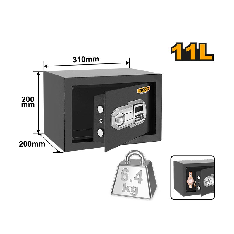 INGCO 11L Electronic Safe - ESF2002