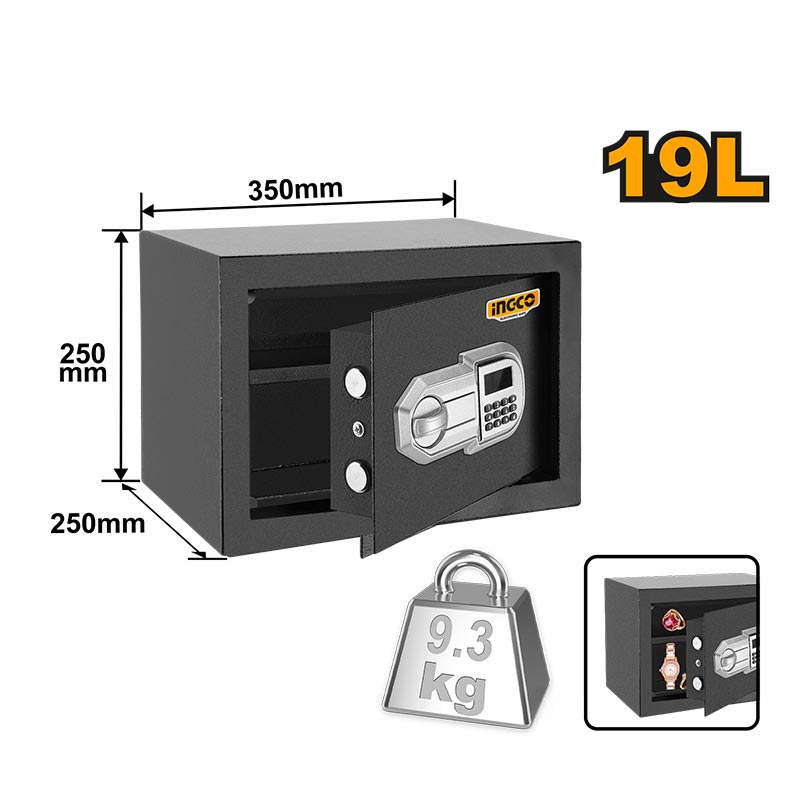 INGCO 19L Electronic Safe - ESF2502