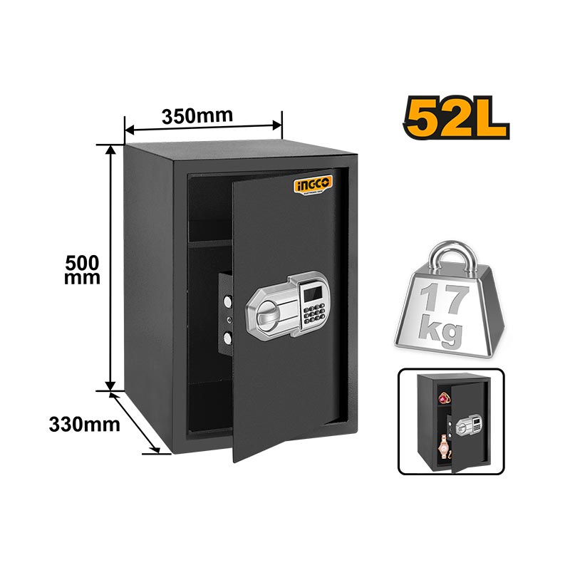 INGCO 52L Electronic Safe - ESF5002