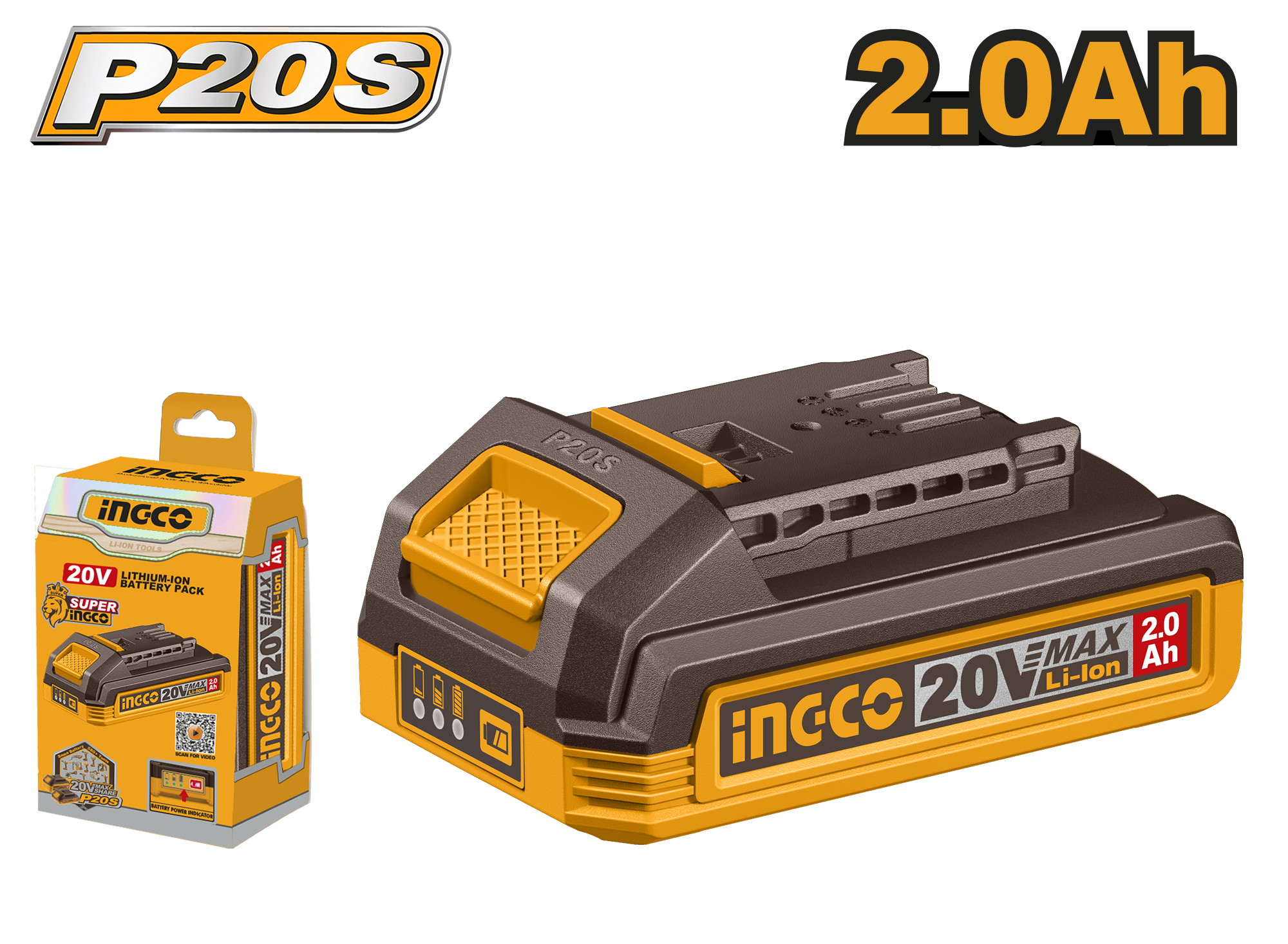 INGCO Lithium-Ion Battery Pack - FBLI20011 Main image