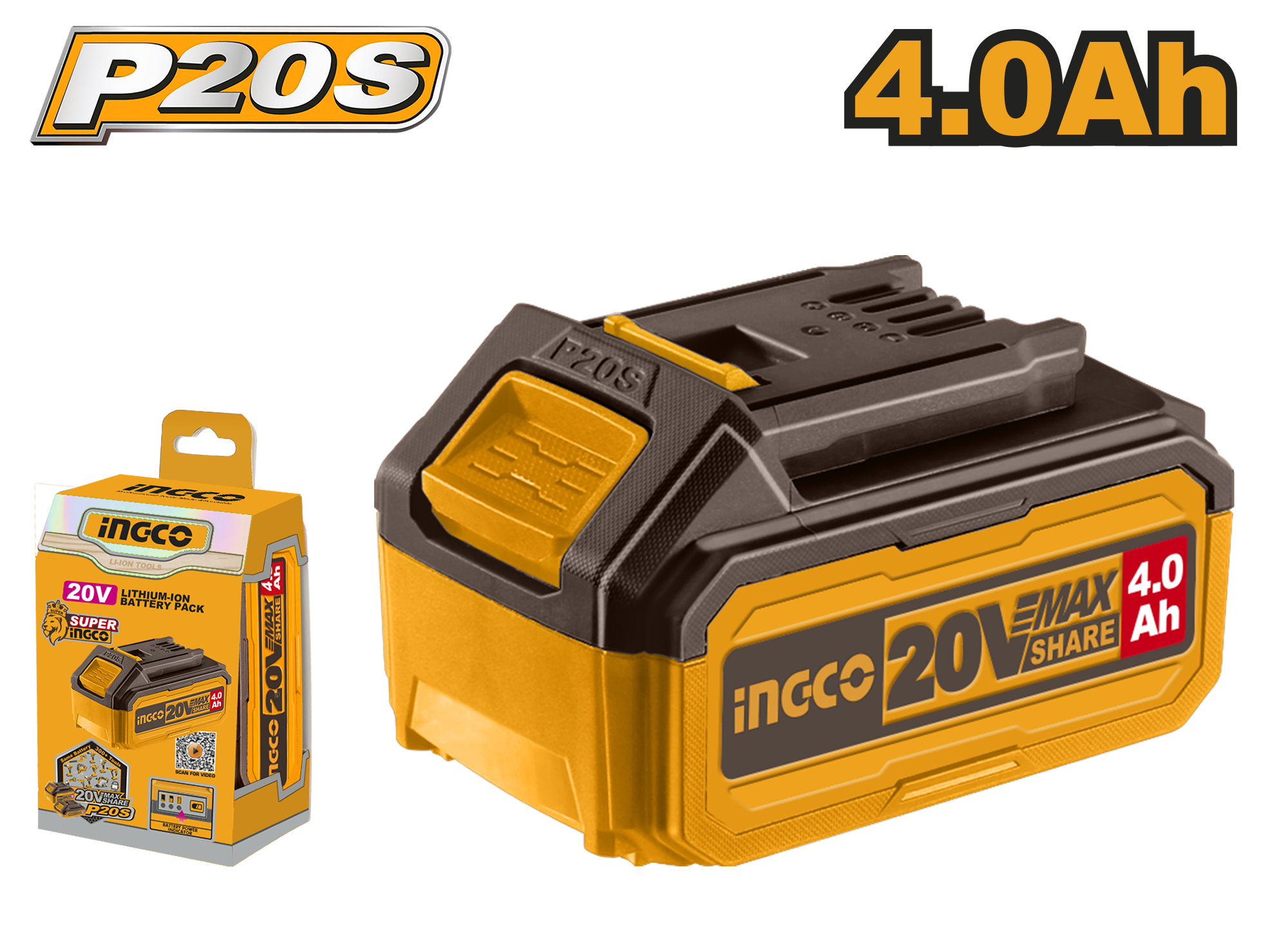 INGCO Lithium-Ion Battery Pack - FBLI20021 Main image