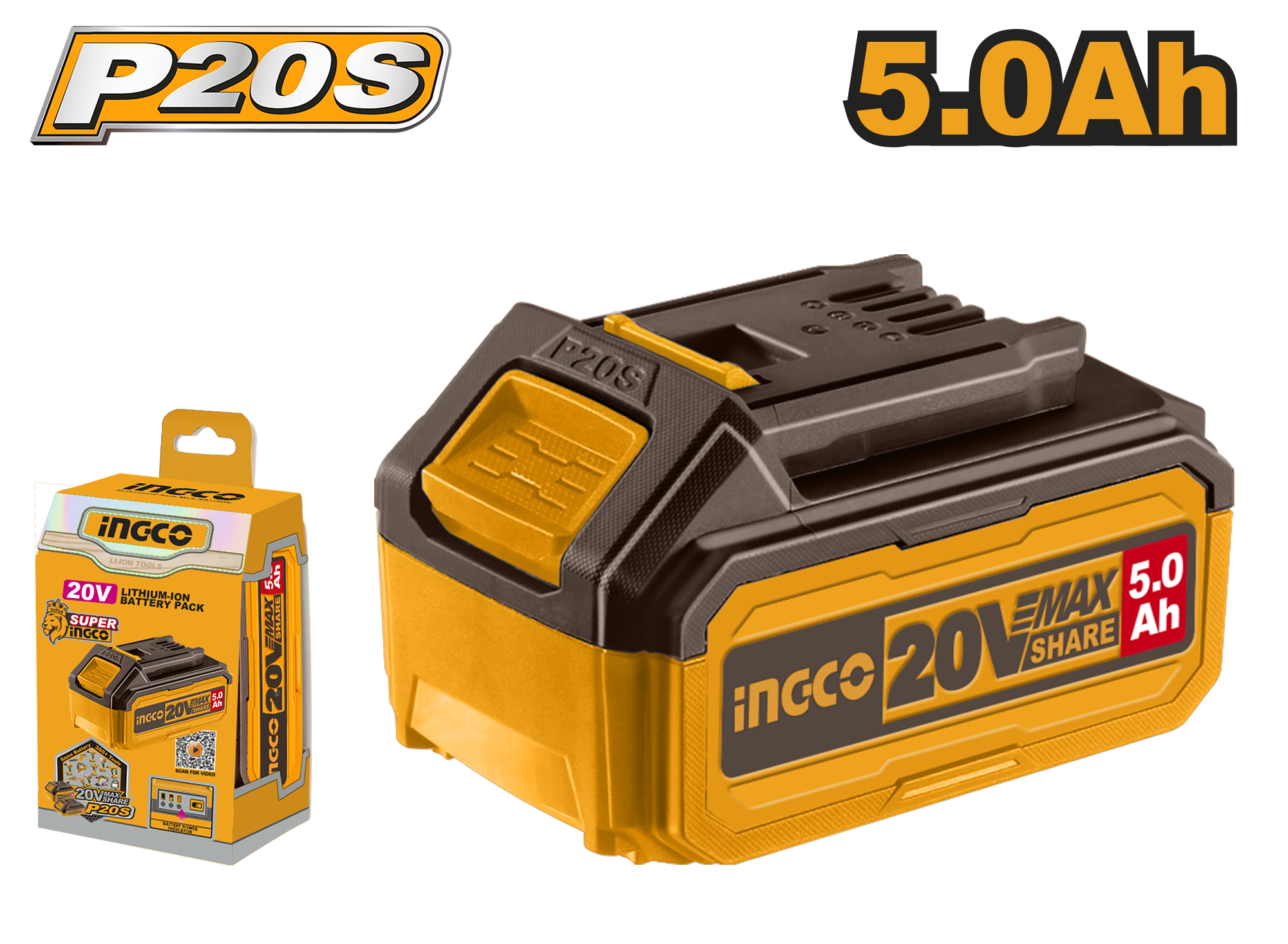 INGCO Lithium-Ion Battery Pack - FBLI20031