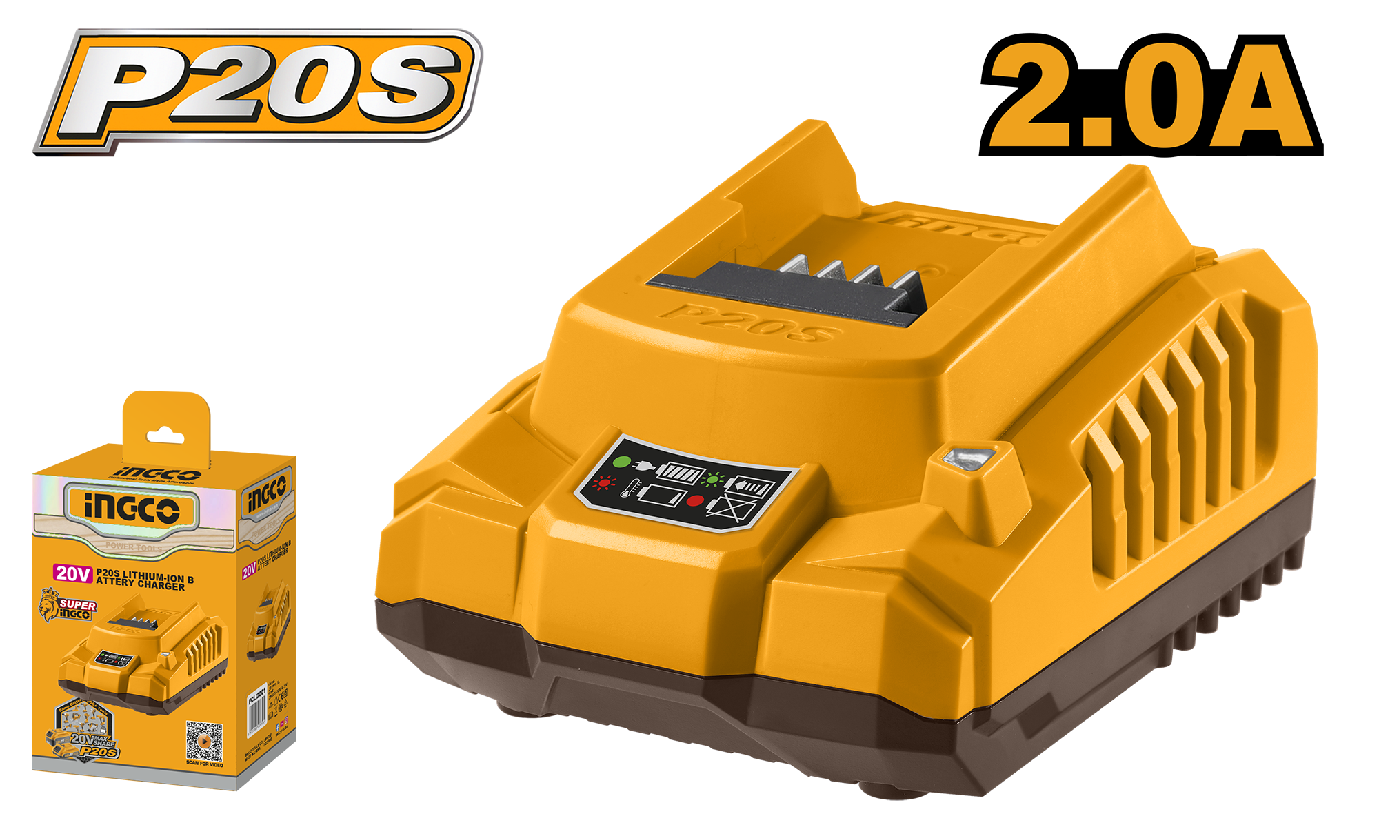 INGCO P20S Battery Charger  - FCLI2001