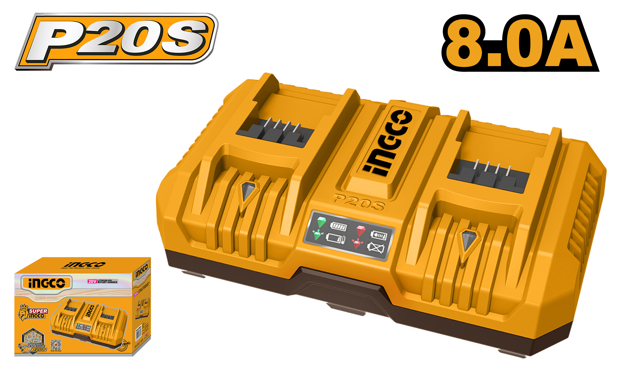 INGCO P20S Battery Charger  - FCLI2082