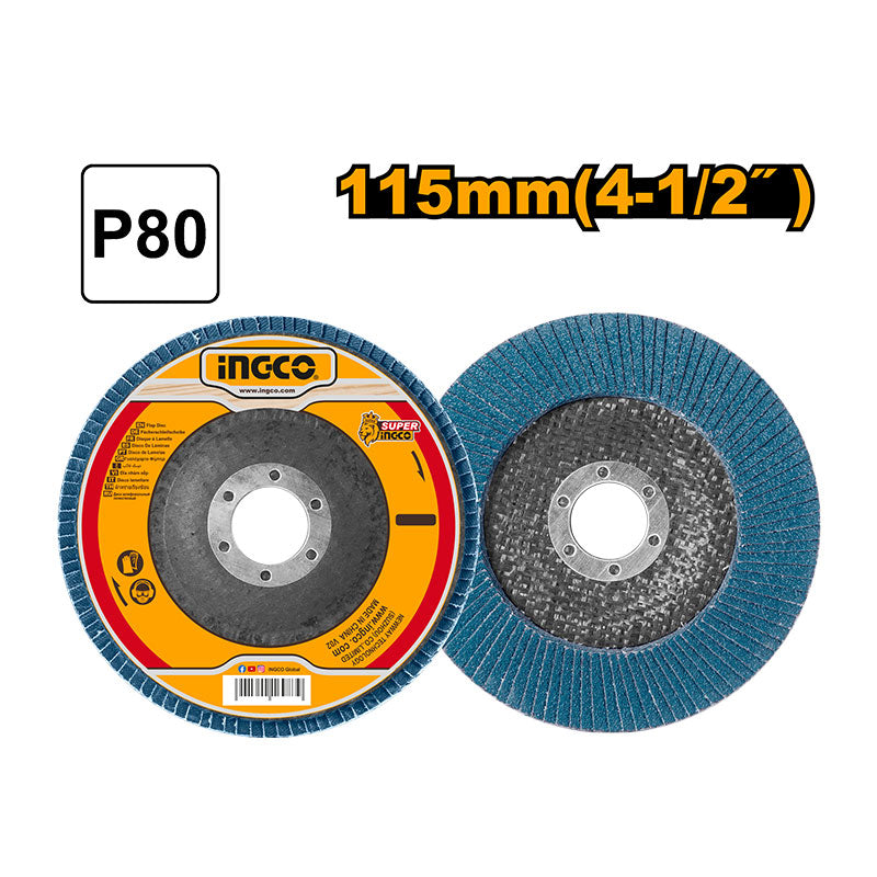 INGCO 115MM (4-1/2") Zirconium Flap Disc - FDZ1153