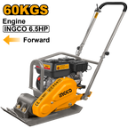 INGCO 60KGS 6.5HP Gasoline Plate Compactor - GCP060-2