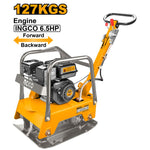 INGCO 127KGS 6.5HP Gasoline Reversible Plate Compactor - GCP125-2
