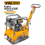 INGCO 127KGS 6.5HP Gasoline Reversible Plate Compactor - GCP125-2
